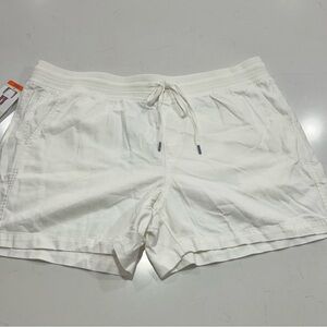 Orvis Cotton Blend Drawstring Shorts White New With Tag Women's Size 2XL